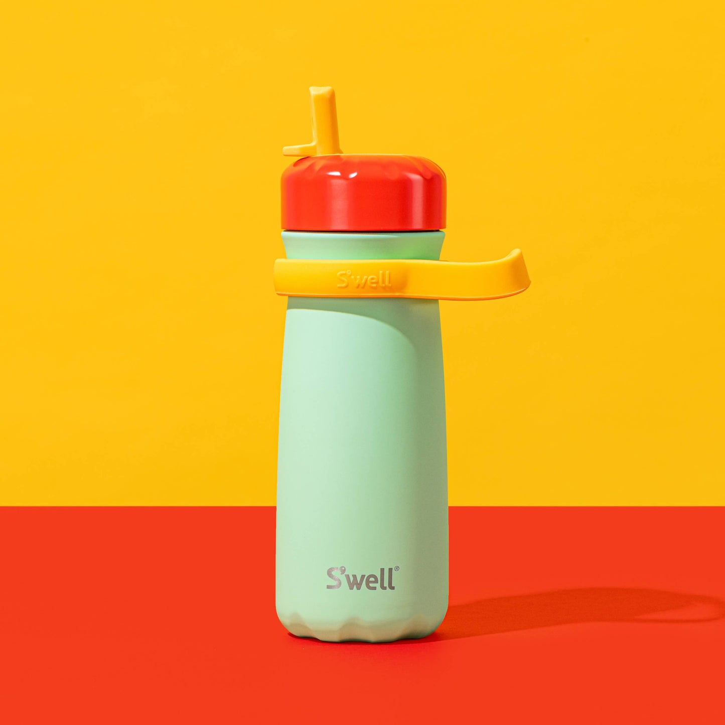 Swell 16oz Spring Green Traveler with Flip Straw Lid