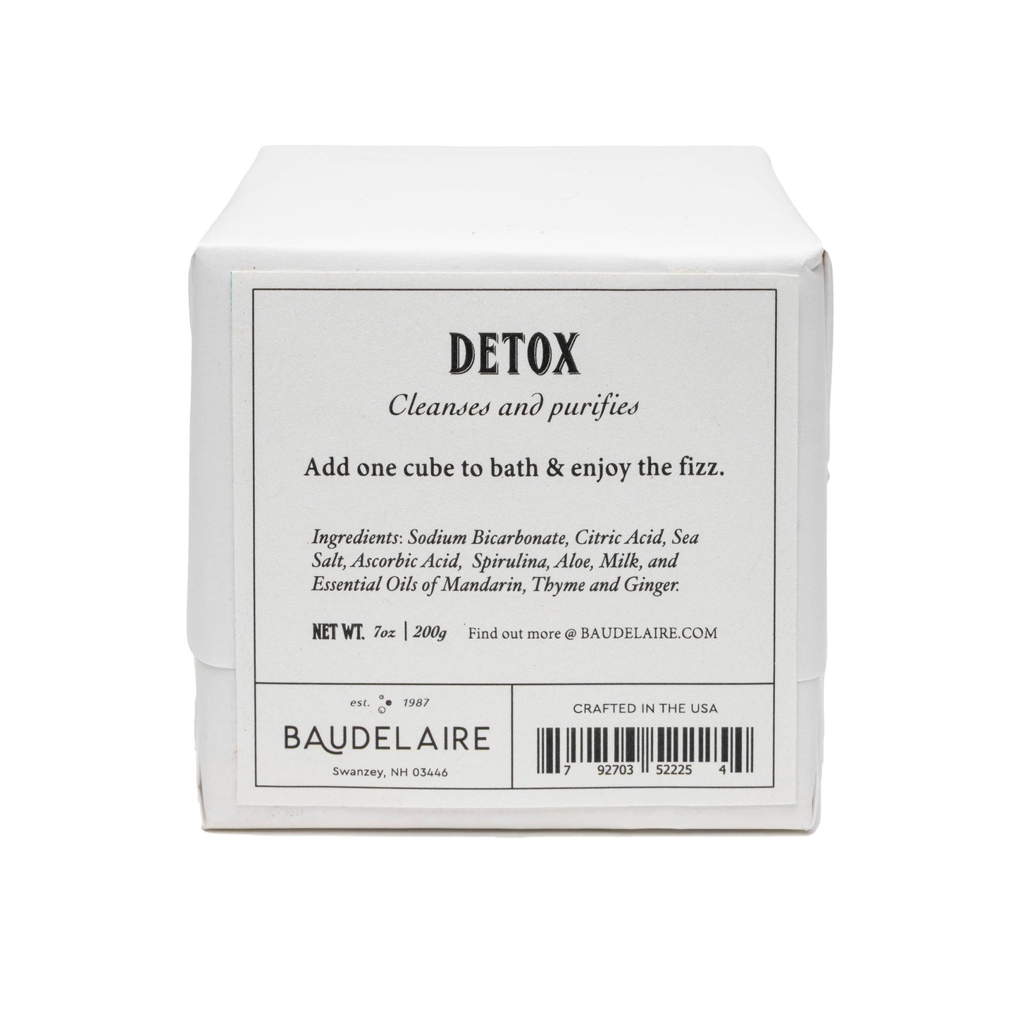 Effervescent Cube Detox 7oz