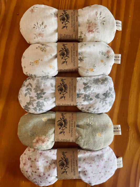 Hot & Cold Shaped Eye Pillow: Floral / Unscented & Lavender