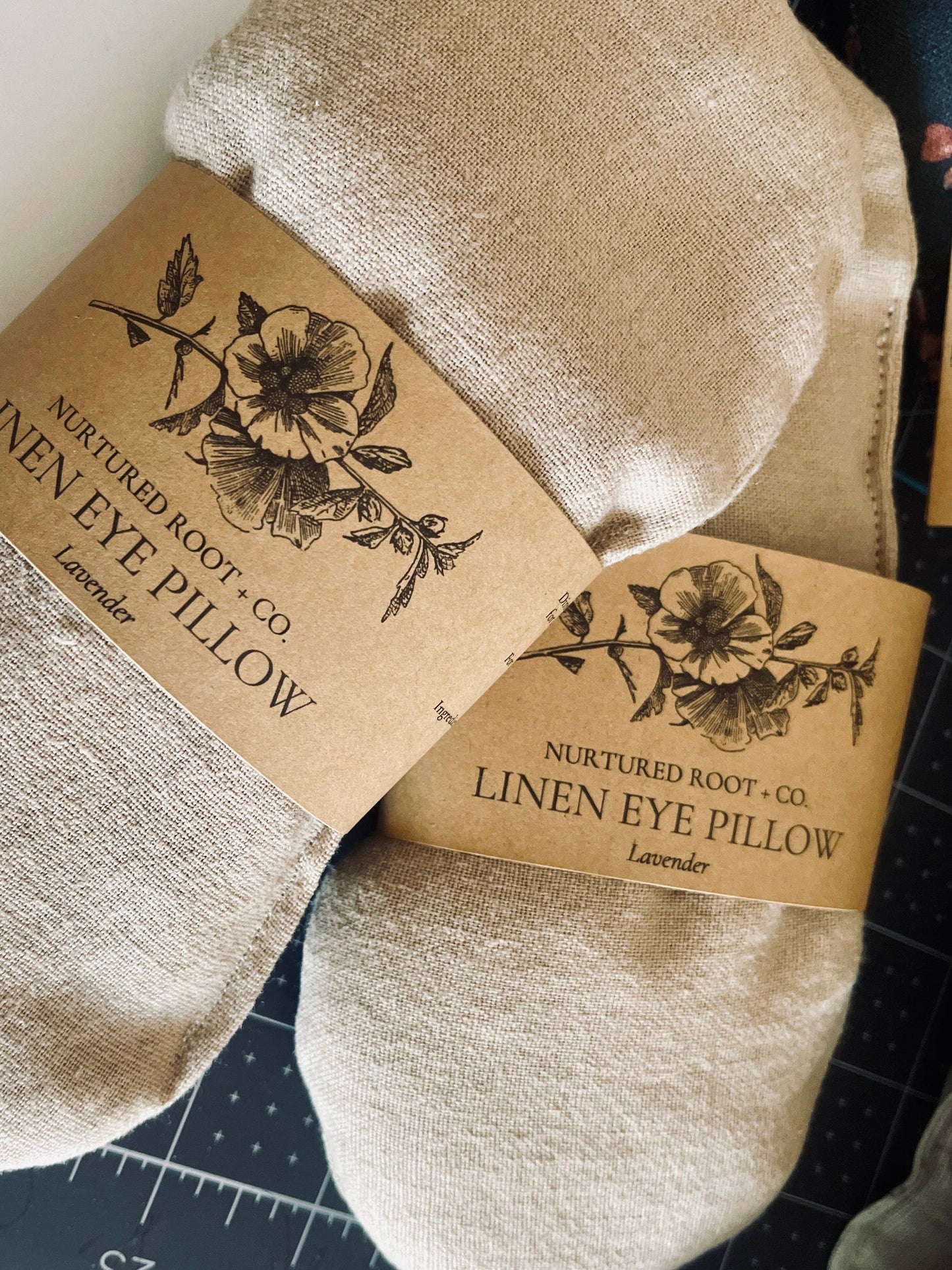 Hot & Cold Shaped Eye Pillow: Floral / Unscented & Lavender