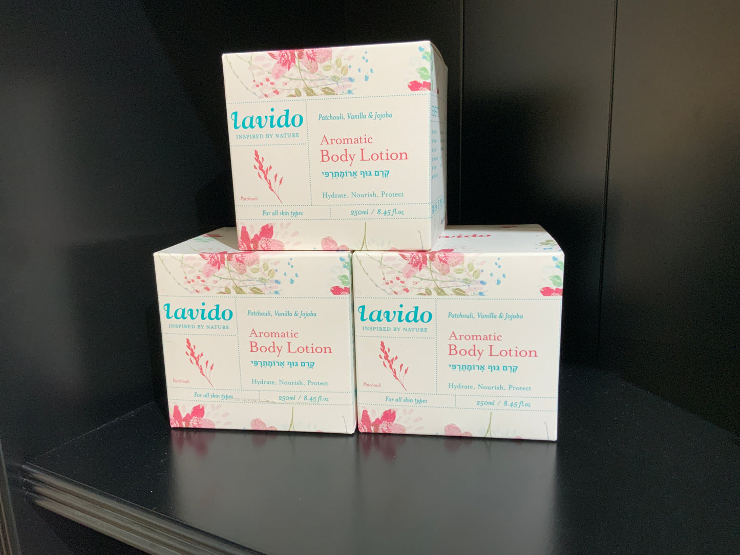 Lavido PATCHOULI VANILLA & JOJOBA AROMATIC BODY LOTION, 8.45 OZ