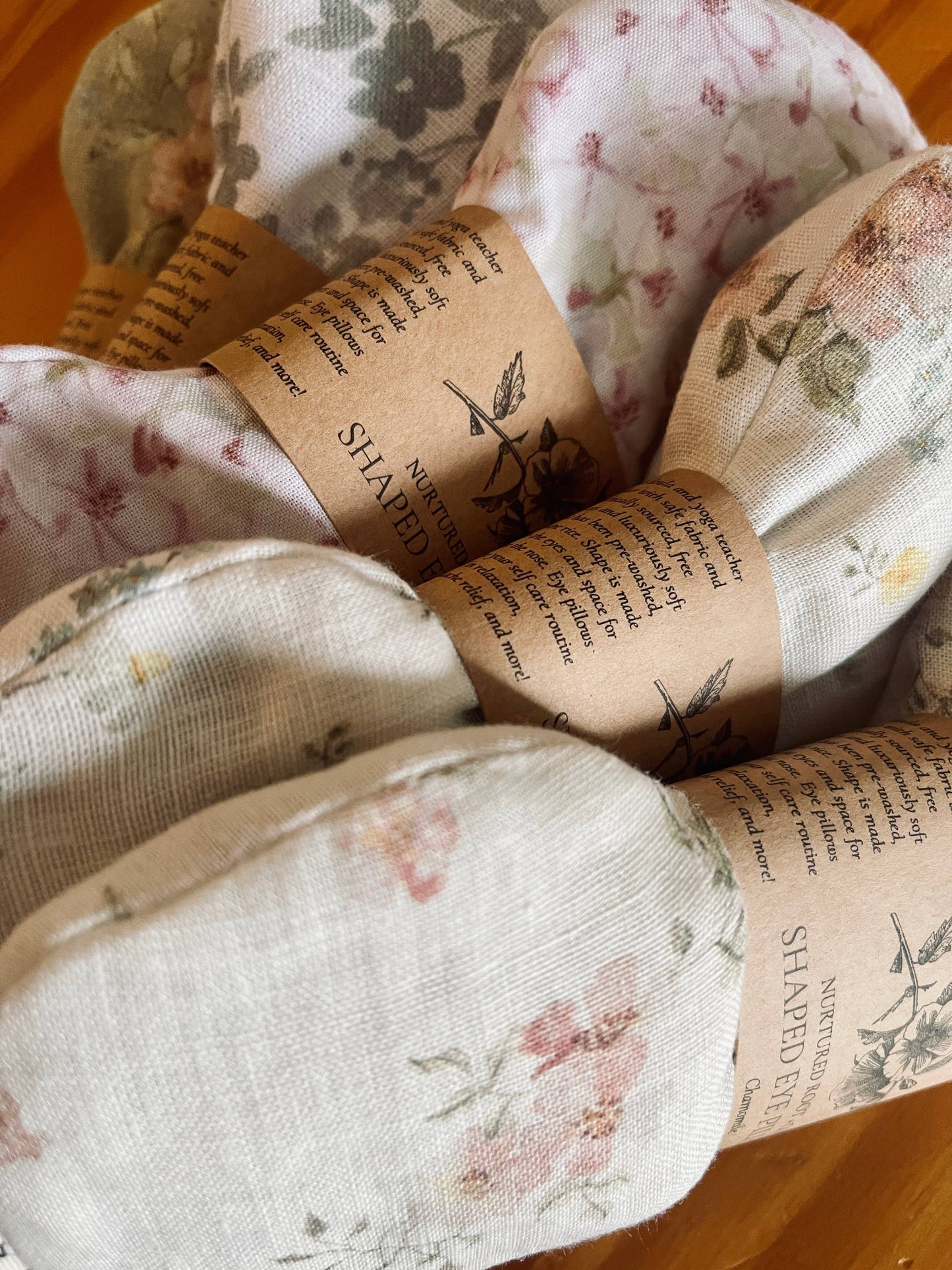 Hot & Cold Shaped Eye Pillow: Floral / Unscented & Lavender