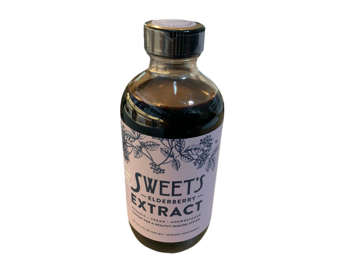 Sweet’s Elderberry Unsweetened  Extract  8 oz