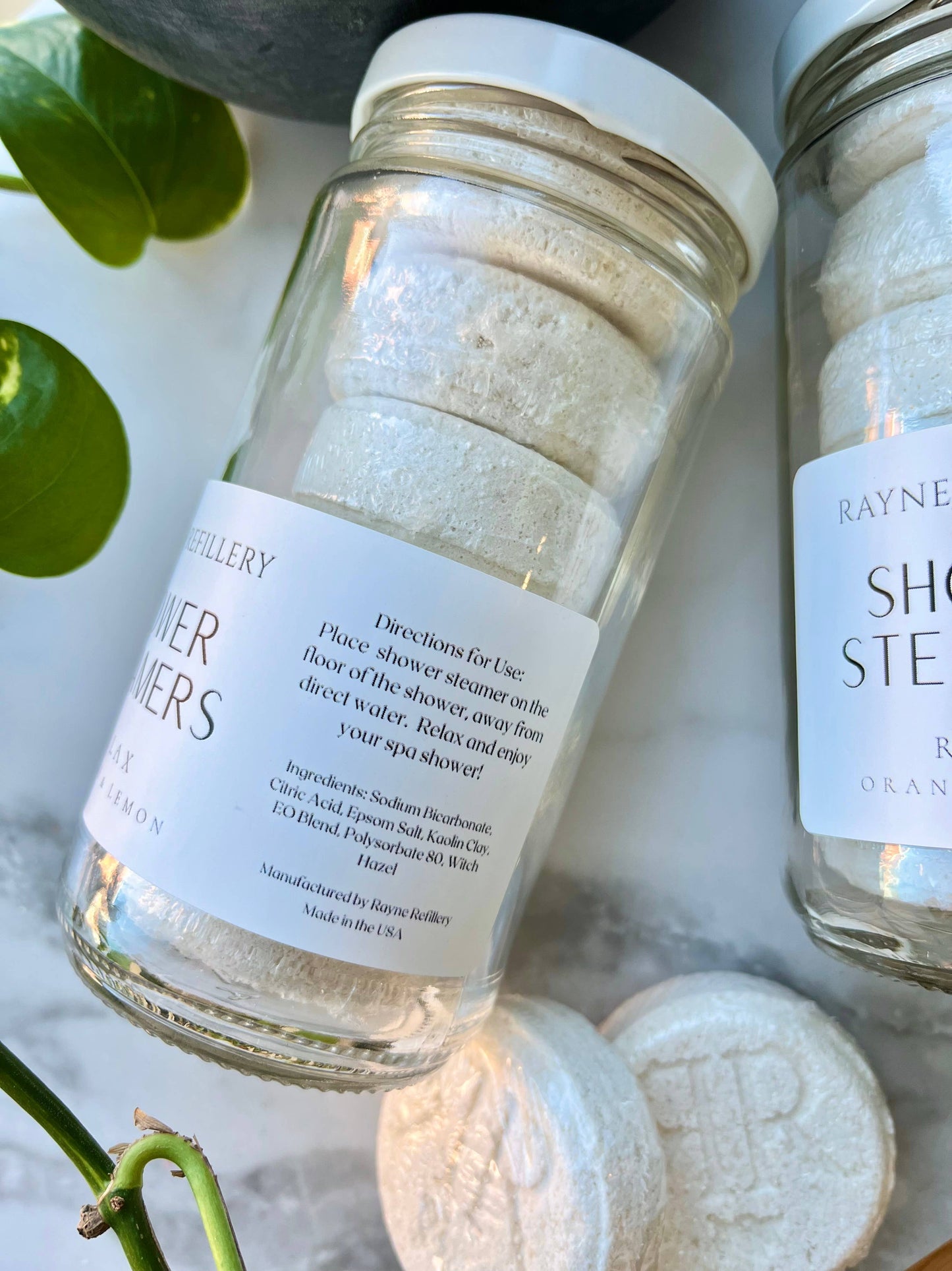 Shower Steamers - 6ct Jar: Relax with Orange & Lemon