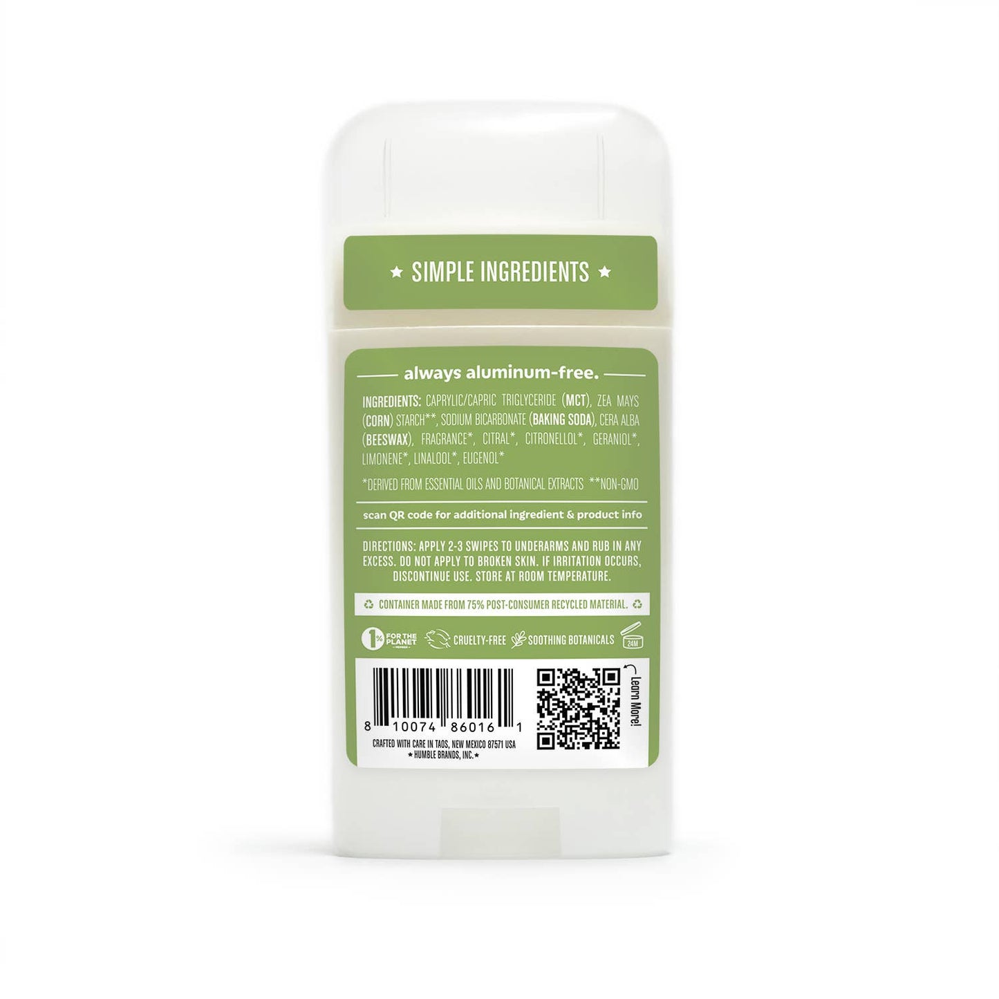 Humble Lemongrass & Sage deoderant