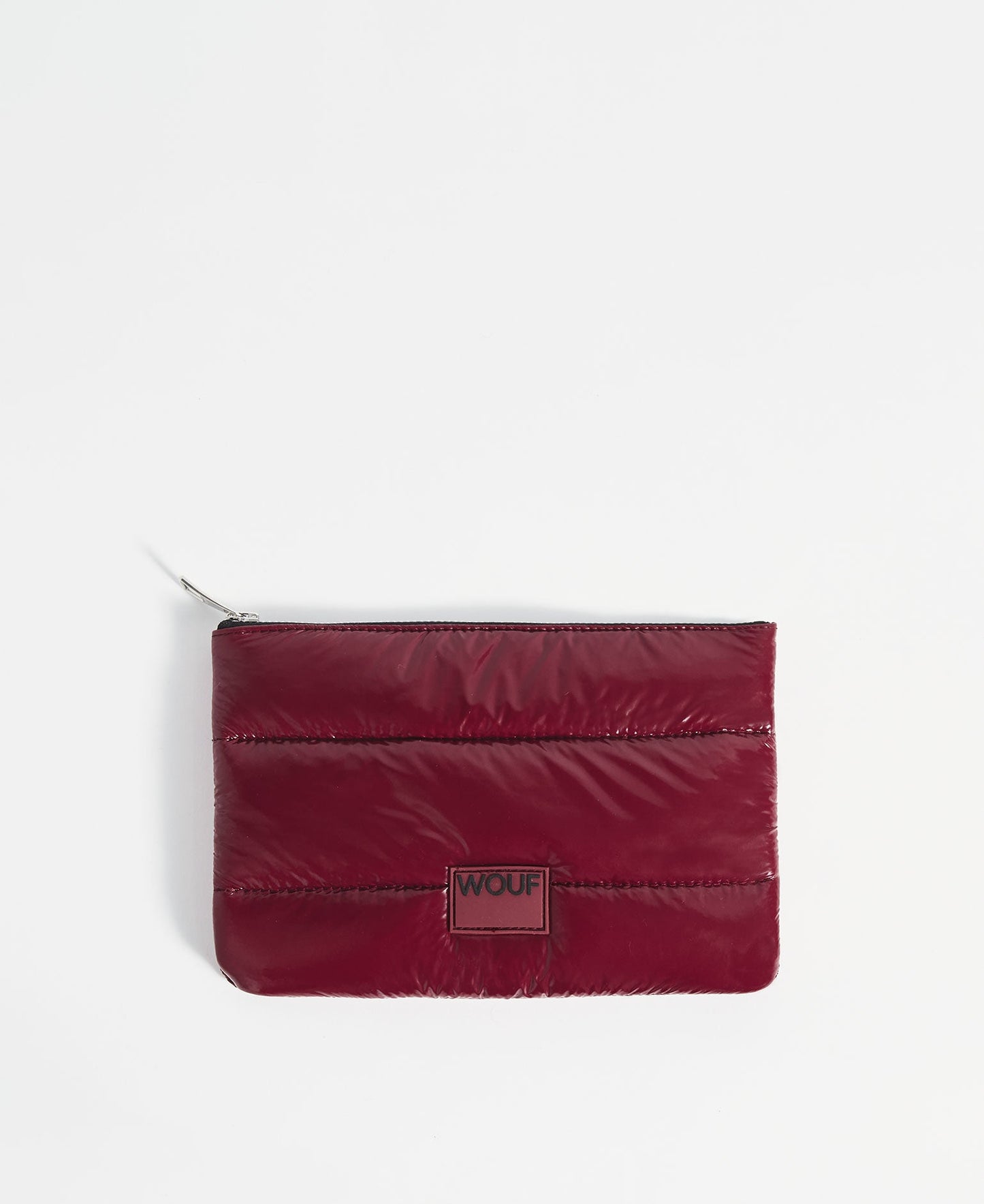 Wouf Burgundy Glossy Pouch