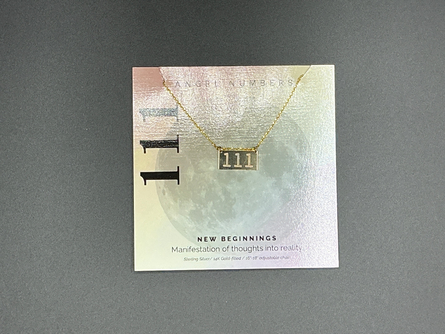 Lotus Jewelry Studio Gold Angel Number 111 16” Necklace