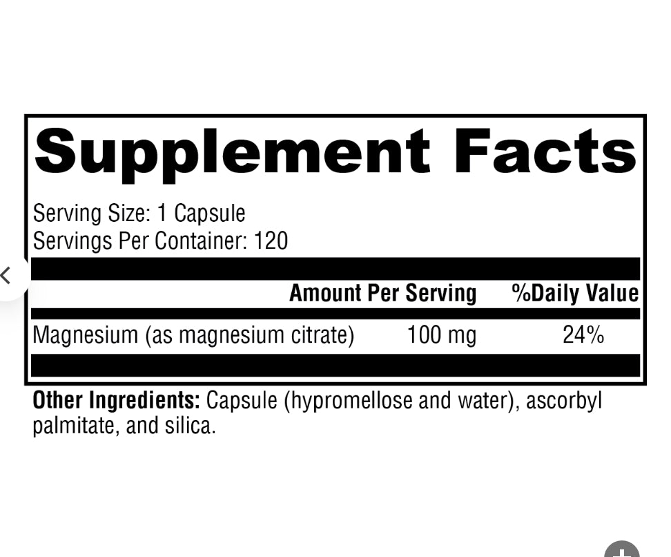 Magnesium Citrate 120 Caps by Xymogen