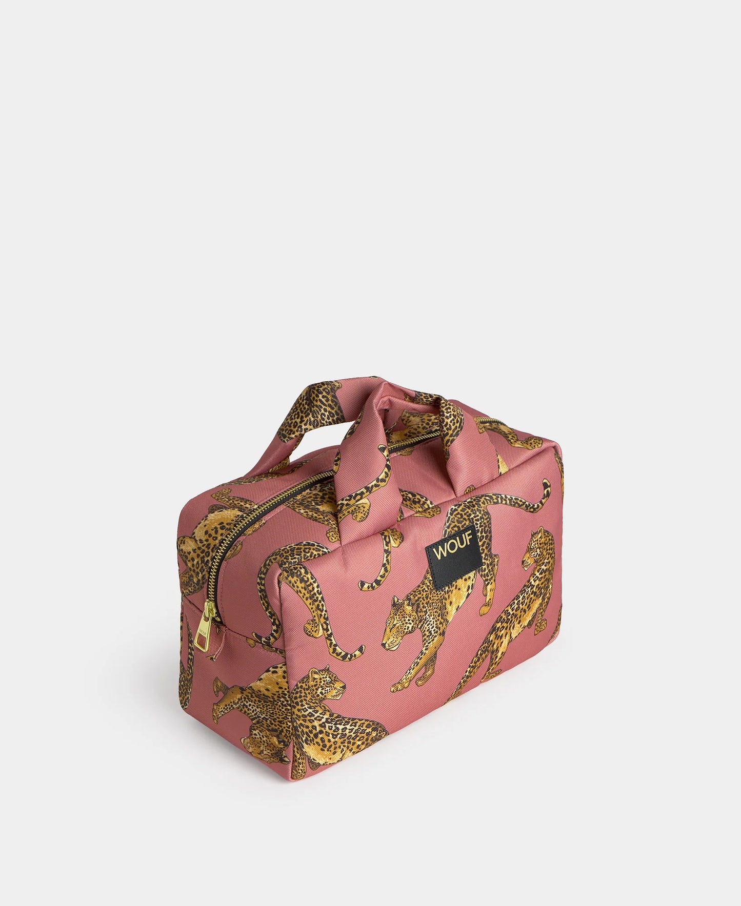 Wouf Blush Leopard Large Toiletry