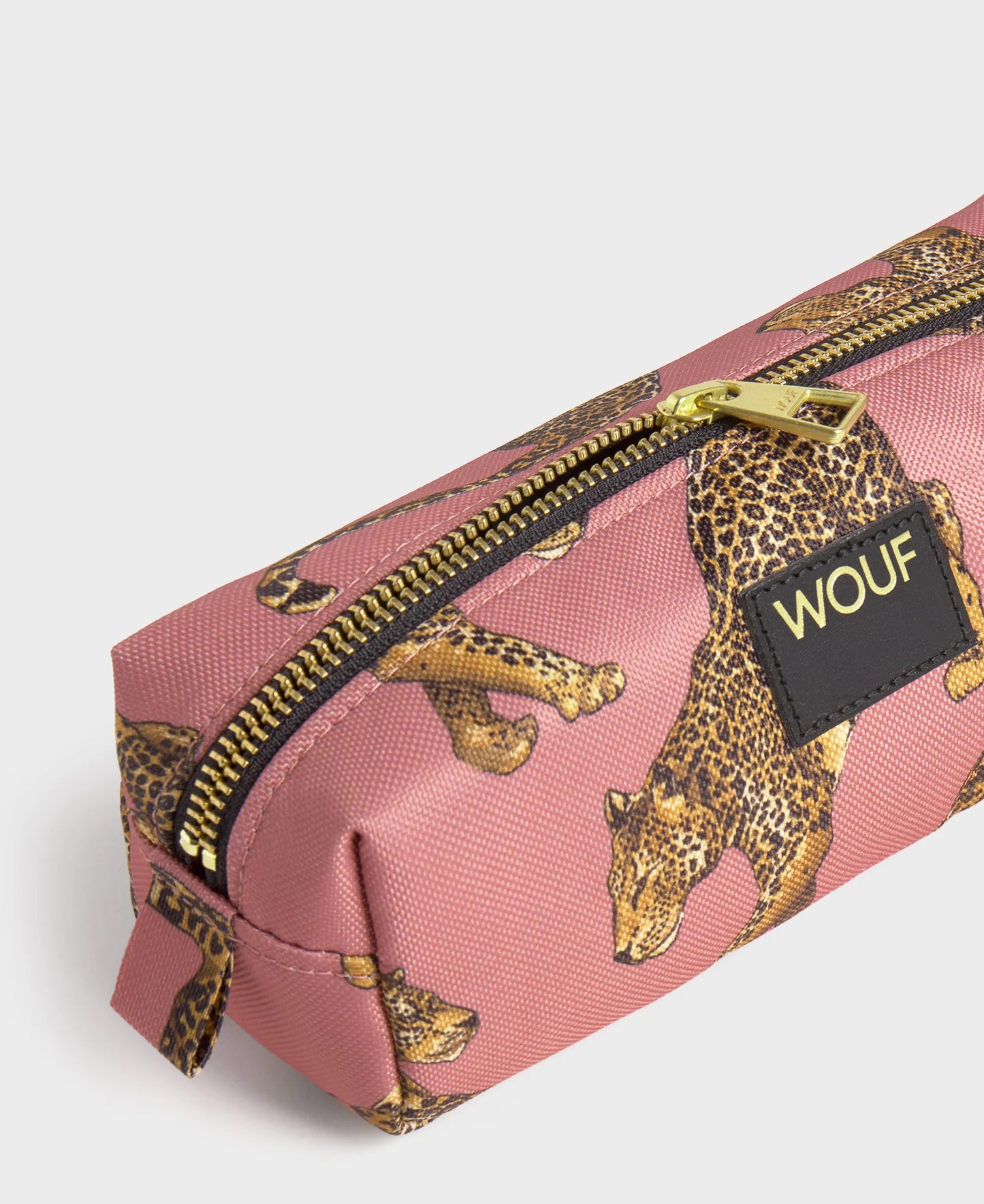 Wouf Blush Leopard Pencil Case