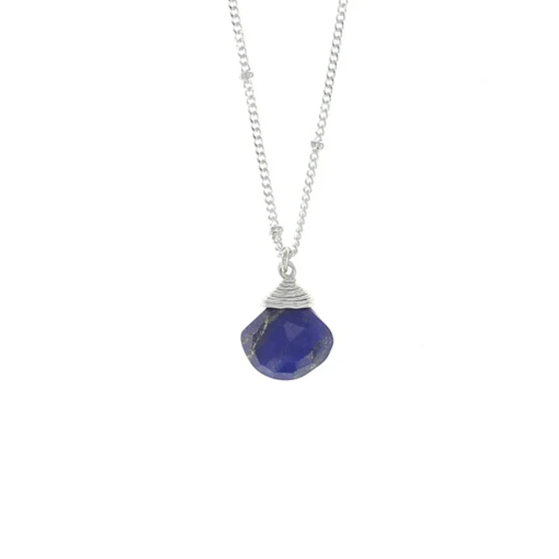 Lotus Jewelry Studio Lapis Stone 16” Necklace Sterling Silver