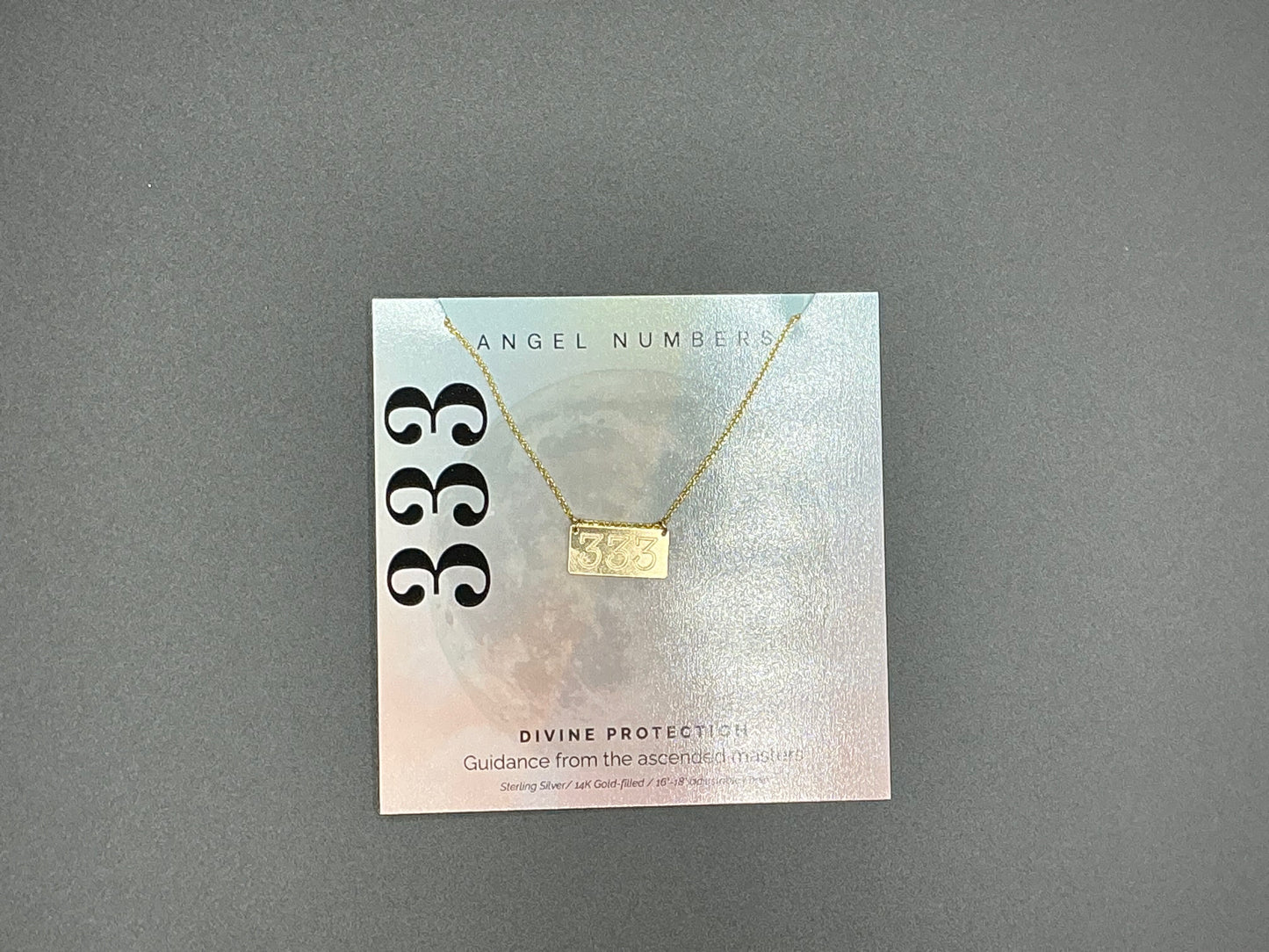 Lotus Jewelry Studio Gold Angel Number 333 16” Necklace