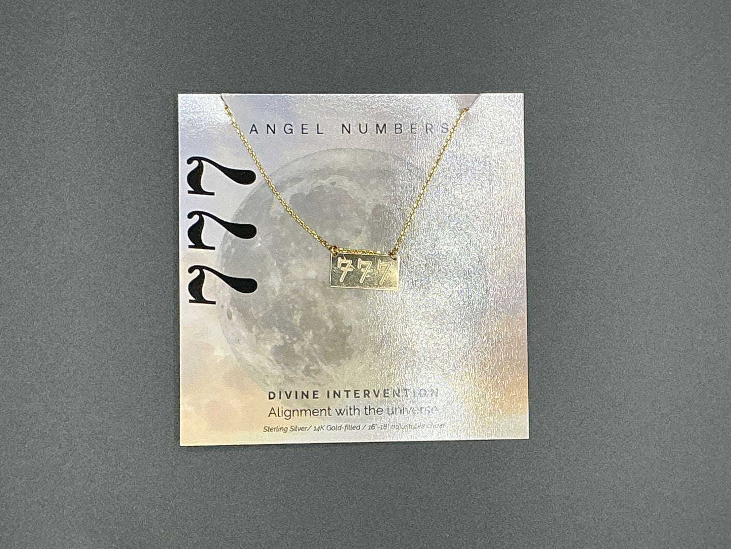 Lotus Jewelry Studio Gold Angel Number 777 16” Necklace