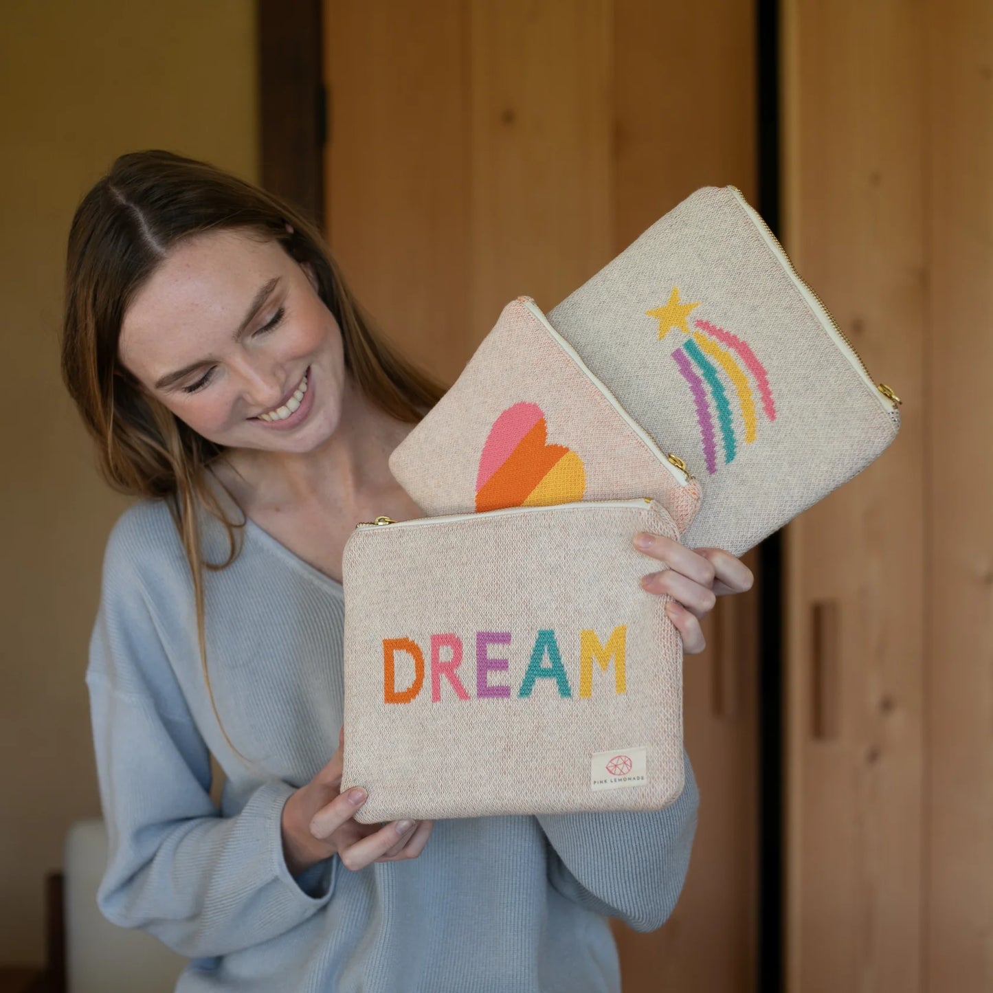 Pink Lemonade DREAM Makeup Pouch 8x10