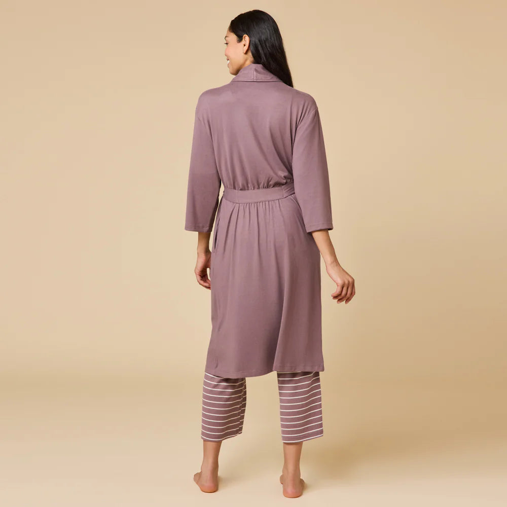 Softies Dream Shawl Collar Robe Small/Medium-Driftwood