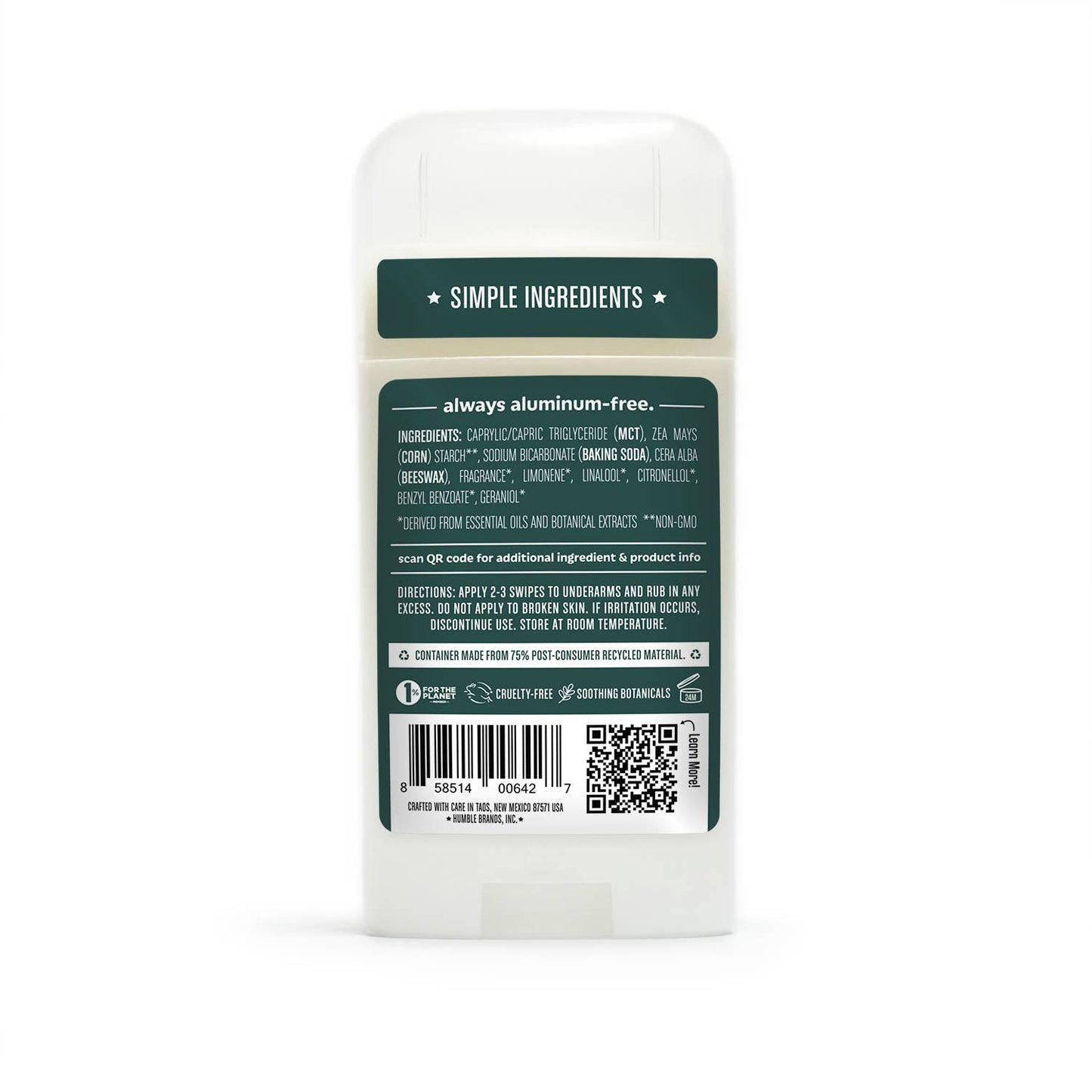 Humble Black Spruce deodorant