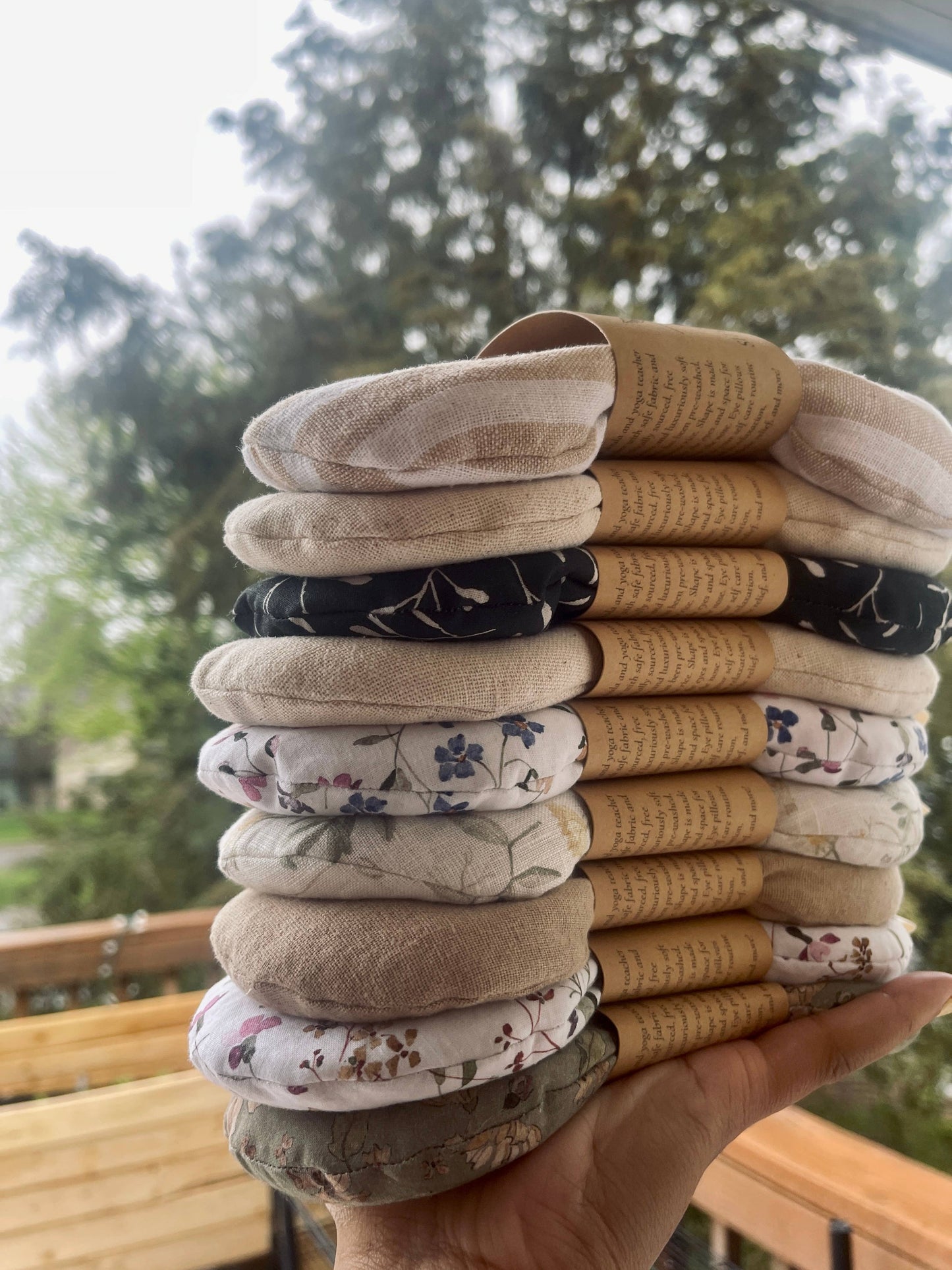 Hot & Cold Shaped Eye Pillow: Floral / Unscented & Lavender