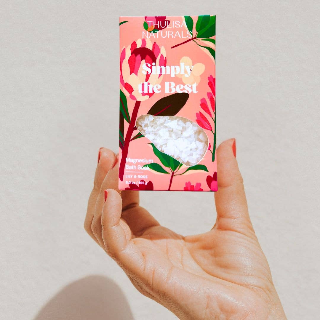 Christmas Lily and Rose Magnesium Bath Salt  Soak