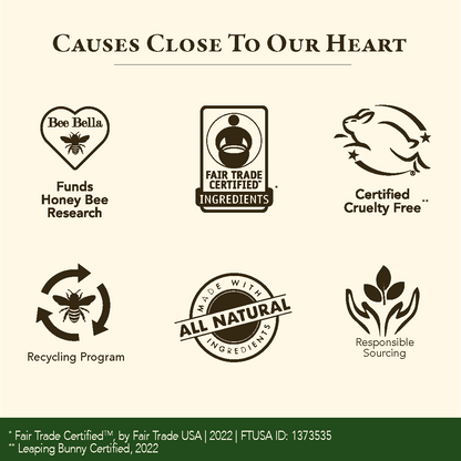 Bee Bella Candy Cane Lip Balm | 6 Pack