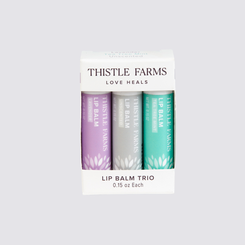 Lip Balm Trio Set - Lavender, Tea Tree Mint, Unscented