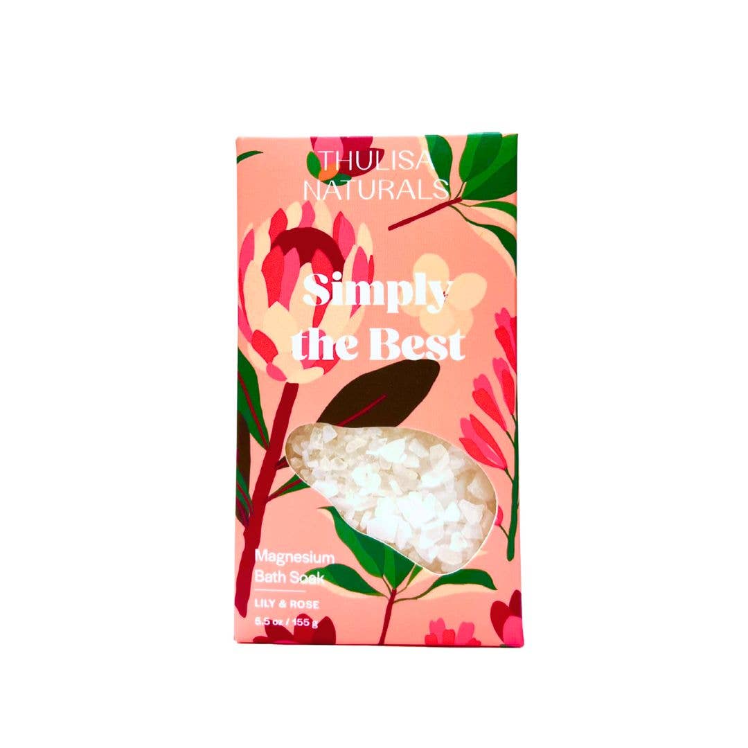 Christmas Lily and Rose Magnesium Bath Salt  Soak