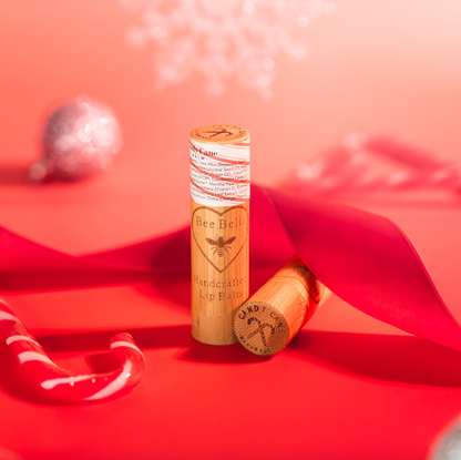 Bee Bella Candy Cane Lip Balm | 6 Pack