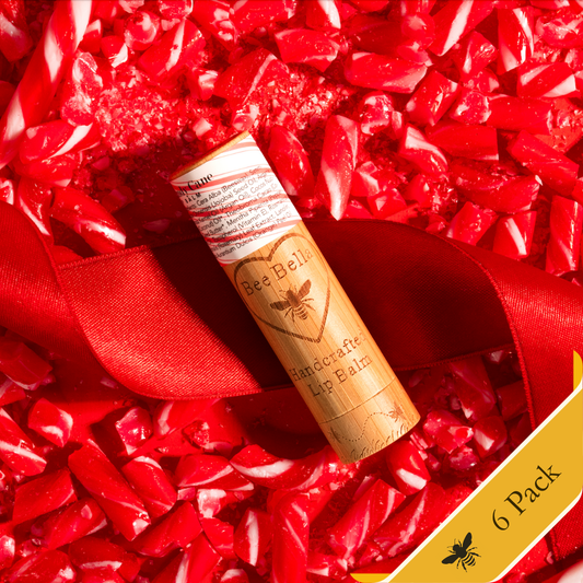 Bee Bella Candy Cane Lip Balm | 6 Pack
