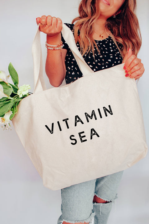 Vitamin Sea Tote Bag 2 SIZES: L