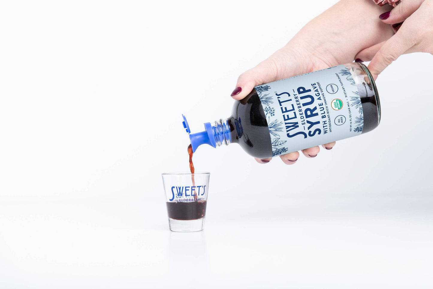 Sweet’s Elderberry Syrup with Blue Agave  (SHELF STABLE) - 8 oz