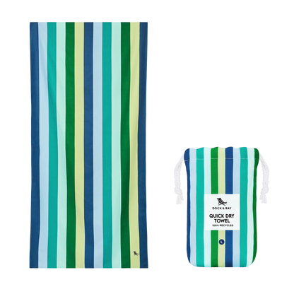 Dock & Bay Quick Dry Towels - Summer - Cool Lagoon: Large (160x90cm)