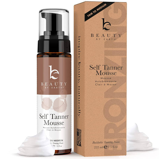 Self Tanner Body Tanning Mousse (3 Shades, 2 Sizes): Fair to Medium / 7.5oz