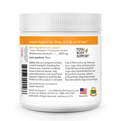Wholistic Pet Organics Pure Colostrum (Immune Balance) 1oz