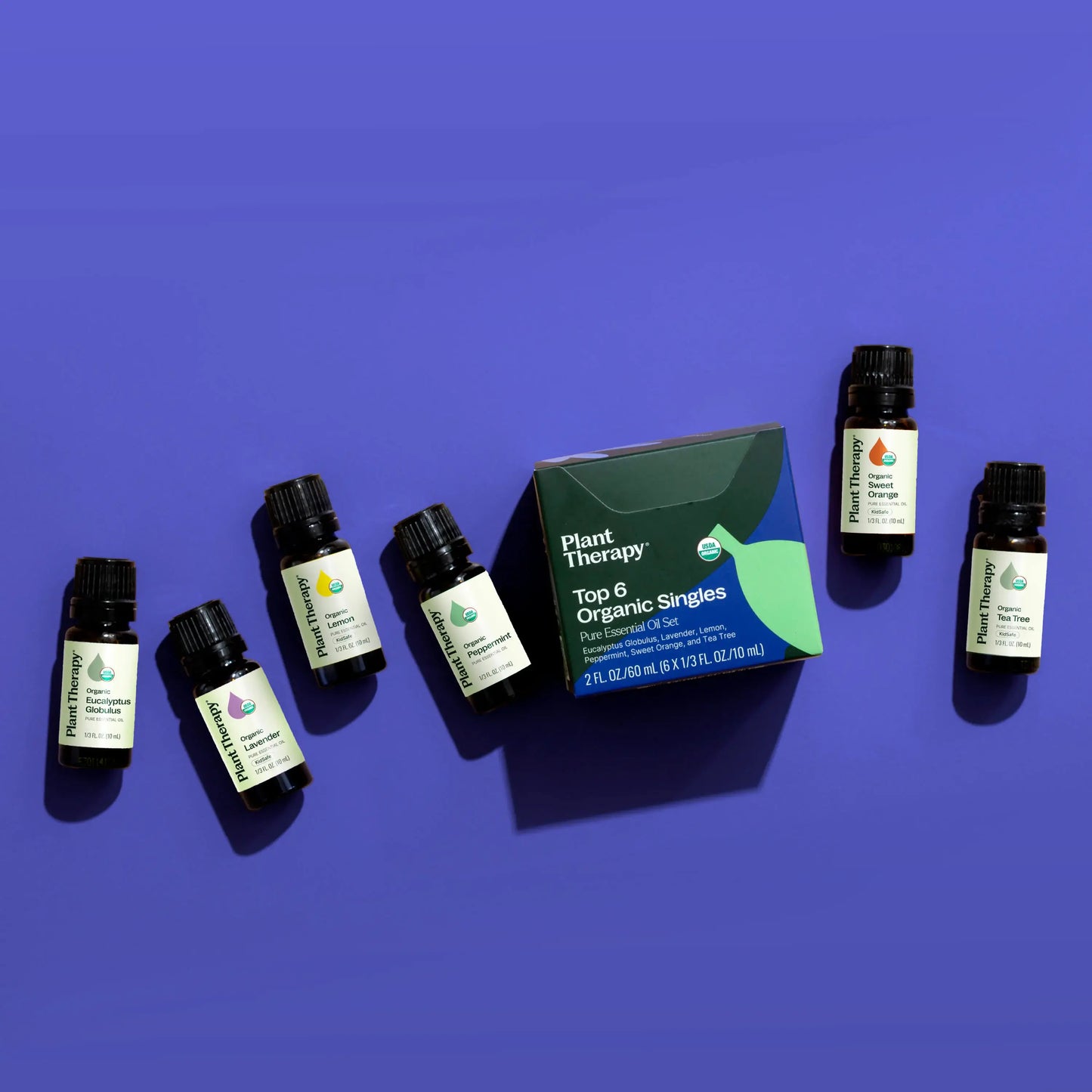 Top 6 Organic Essential Oil Singles Set