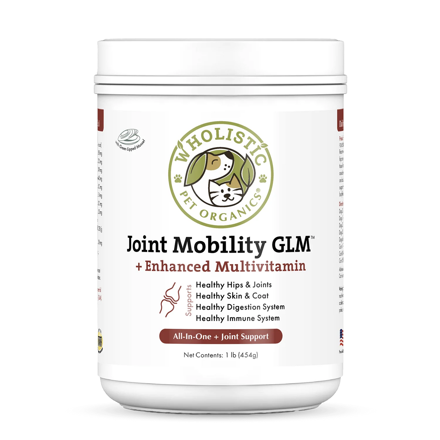 Wholistic Pet Organics Joint Mobility GLM 16oz