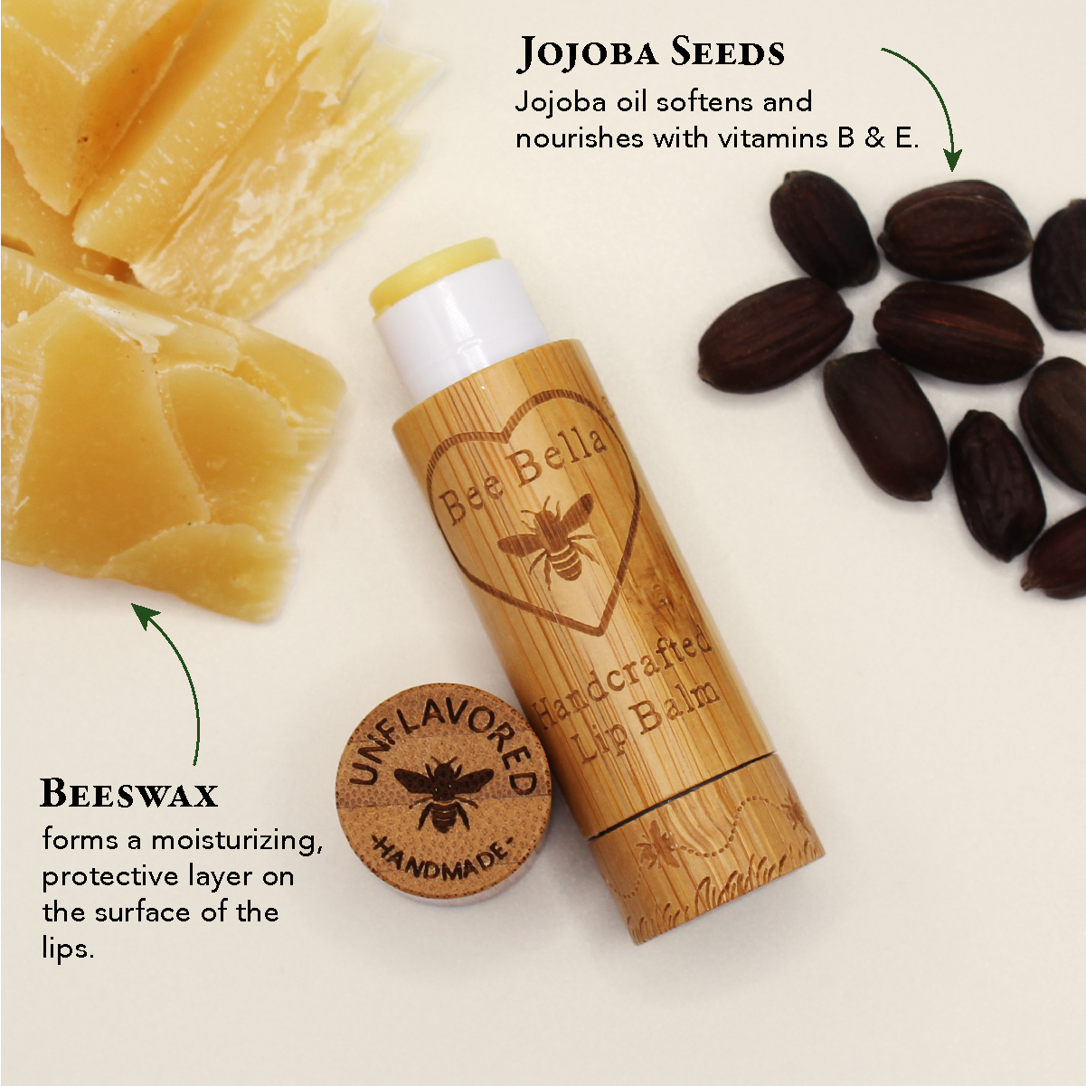 Bee Bella Candy Cane Lip Balm | 6 Pack