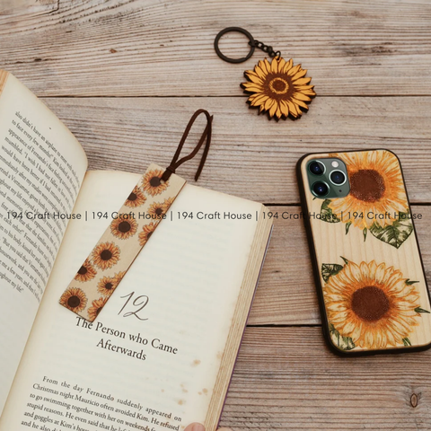 Floral Wood Bookmarks - Fall Decor & Gifts