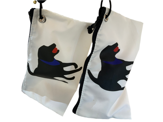 Sea Bags Black Lab Large Wristlet