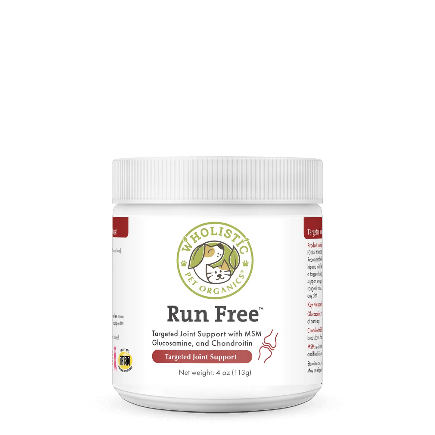 Wholistic Pet Organics Run Free 4oz