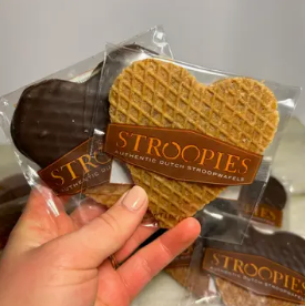 CHOCOLATE Gluten Free Hearts Stroopwafels