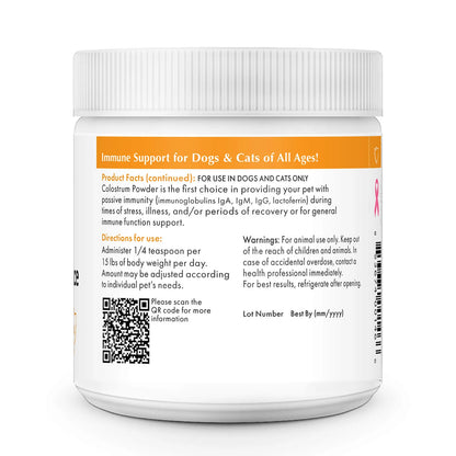 Wholistic Pet Organics Pure Colostrum (Immune Balance) 1oz