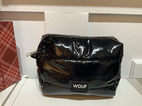 Wouf Black Glossy Toiletry Bag