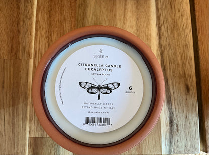 Skeem Terra Cotta Eucaplytus Citronella Candle