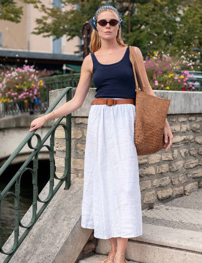 Mersea Hermosa Maxi Skirt White Medium
