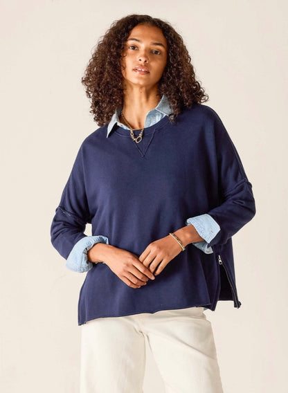 Mersea French Side Tie Crewneck Size Medium