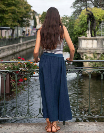 Mersea Hermosa Maxi Skirt Extra Large Navy