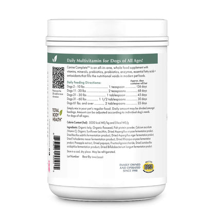 Wholistic Pet Organics Canine Complete 8oz