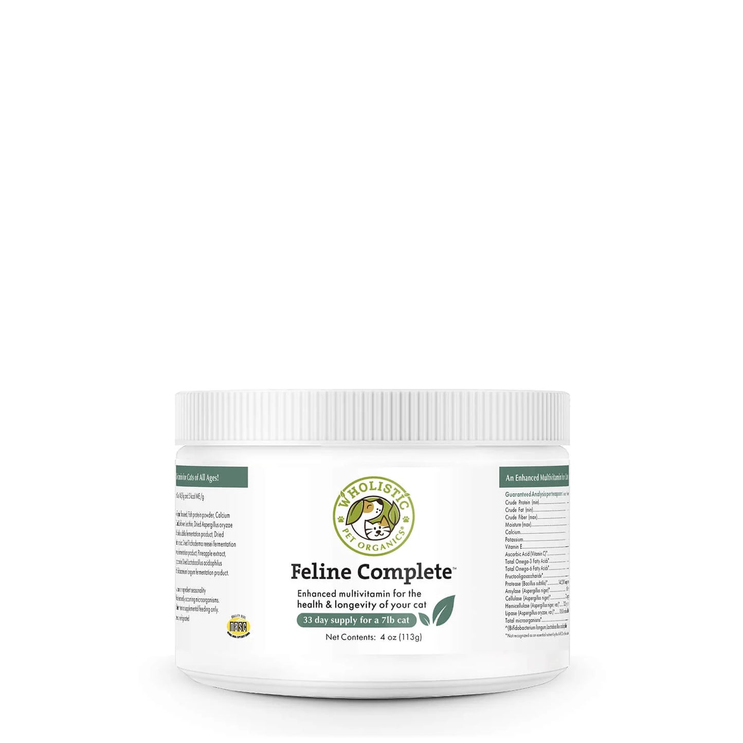 Wholistic Pet Organics Organic Pumpkin Feline Complete 4oz