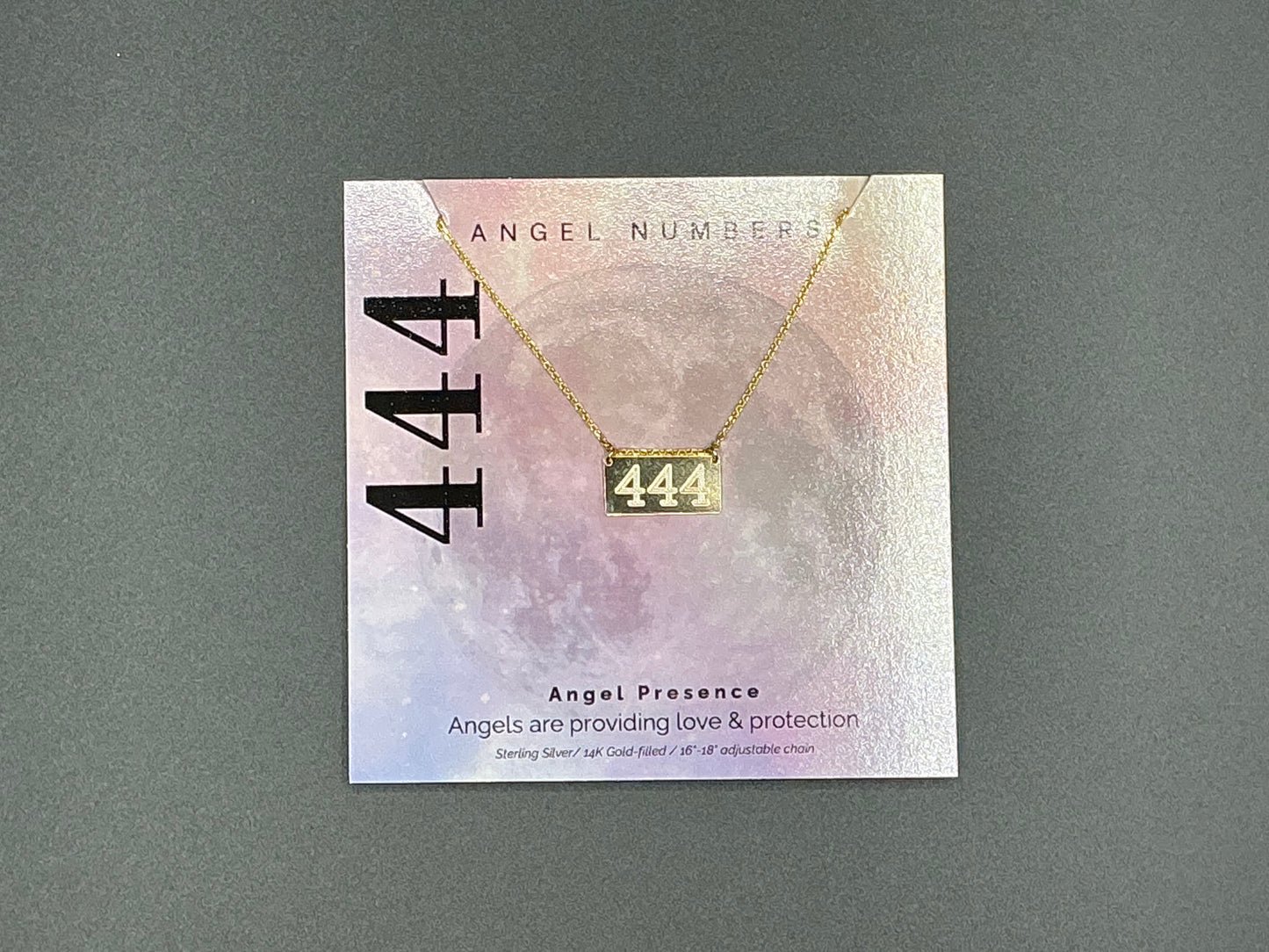 Lotus Jewelry Studio Gold Angel Number 444 16” Necklace