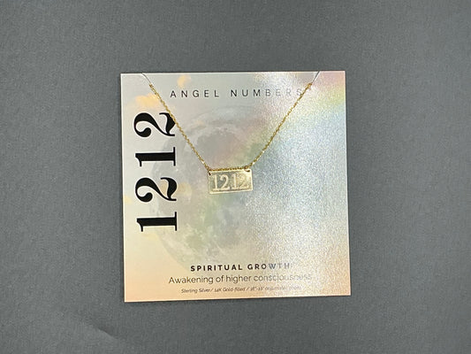 Lotus Jewelry Studio Gold Angel Number 1212 16” Necklace
