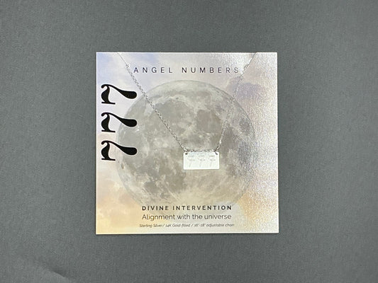 Lotus Jewelry Studio Silver Angel Number 777 16” Necklace